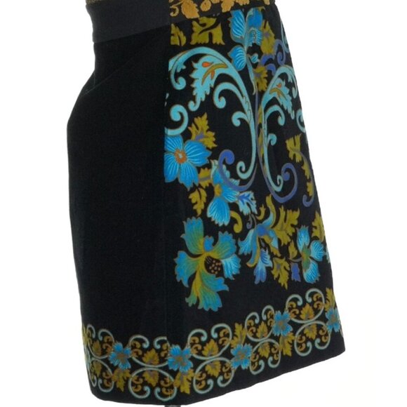 Vintage Free People Lost In Paradise Metallic Velvet Mini Dress Valentines SZ 2 - Picture 11 of 16